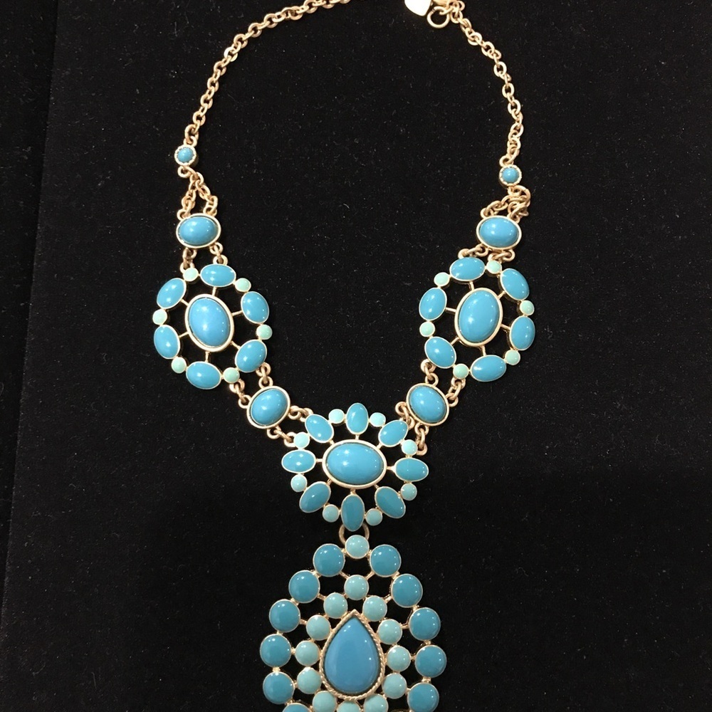 Stella & Dot Turquoise Colored Necklace - Picture 2 of 4